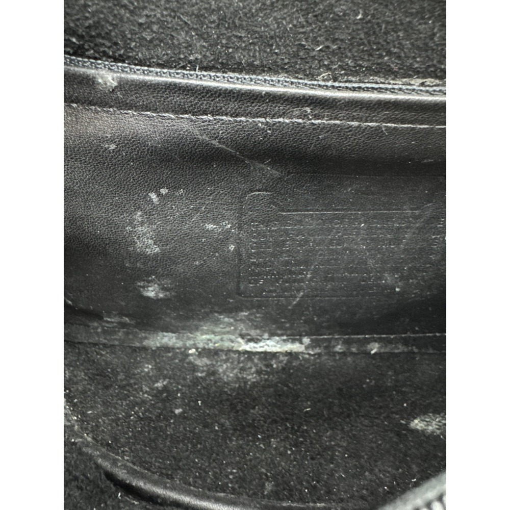 Vintage Coach Canteen Leather Waist Pouch Belt Bag Fanny‎ Pack Black Unisex - Picture 8 of 12